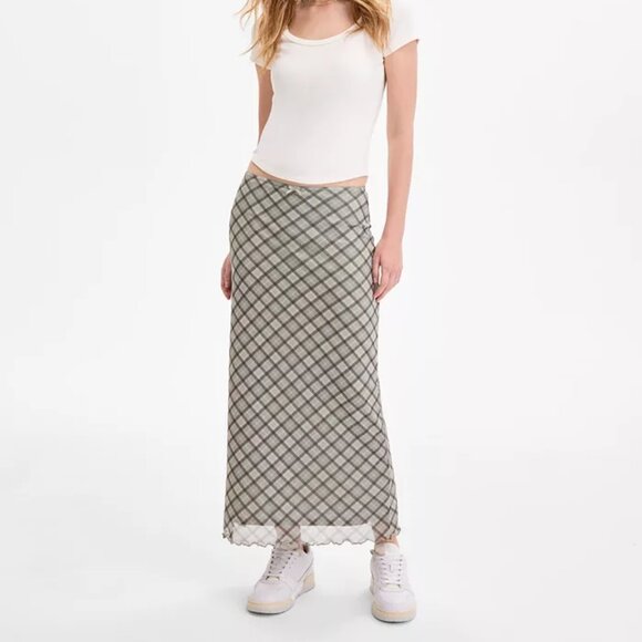 Hippie Rose Dresses & Skirts - Hippie Rose Juniors' Sage Plaid Maxi Skirt/NWT/L